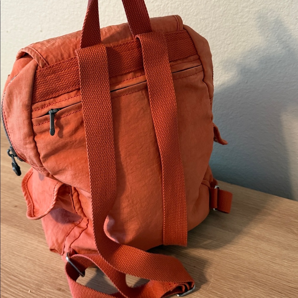 Kipling Orange Everyday Backpack with Interior Zip Pocket - Picture 3 of 5